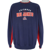 NHL (Lee) - Columbus Blue Jackets Crew Neck Sweatshirt 1990s X-Large Vintage Retro Hockey