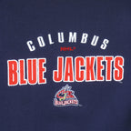 NHL (Lee) - Columbus Blue Jackets Crew Neck Sweatshirt 1990s X-Large Vintage Retro Hockey