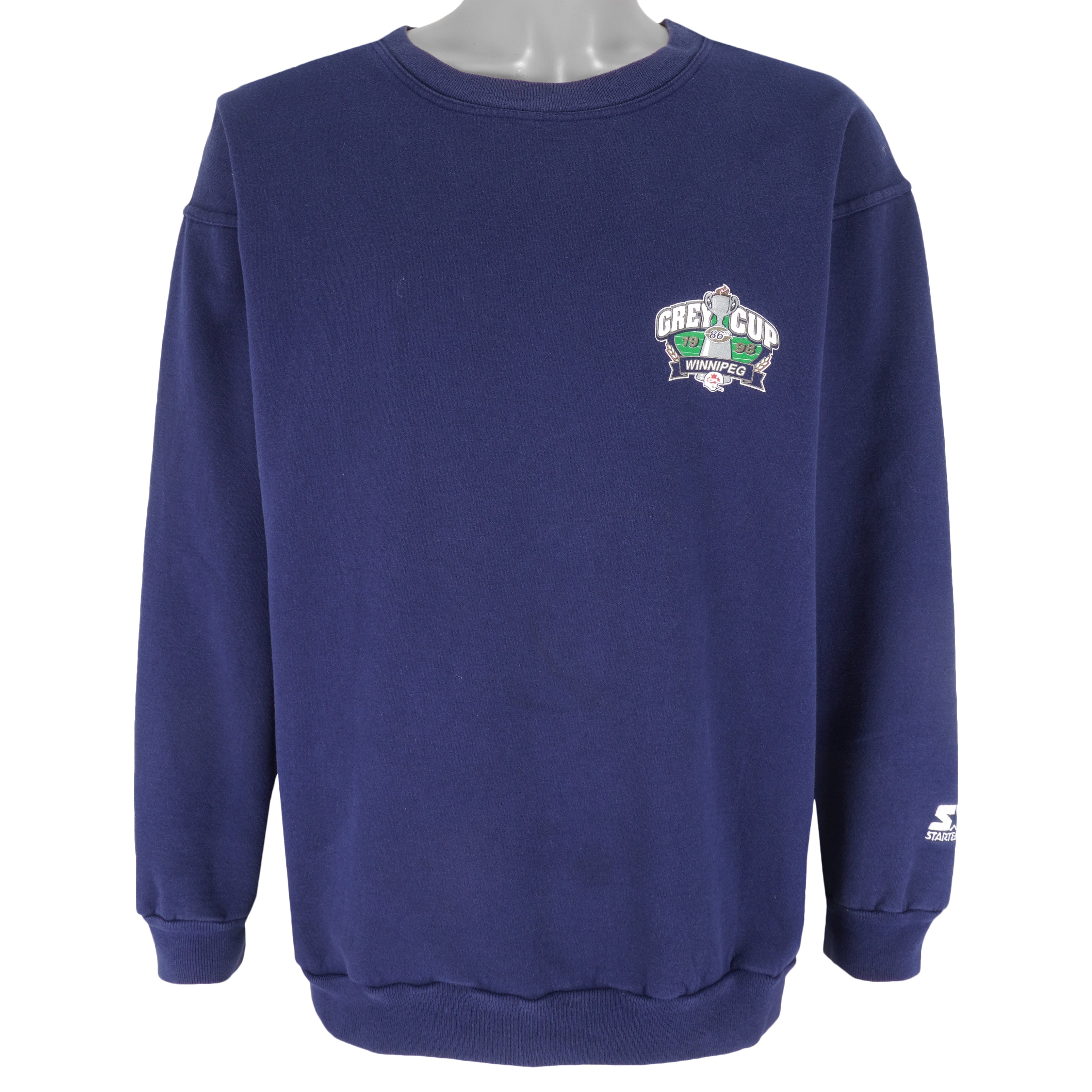 Starter - Winnipeg Grey Cup Champions Crew Neck Sweatshirt 1998 Large