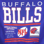 NFL - Buffalo Bills Die Hard Fan Crew Neck Sweatshirt 1991 X-Large Vintage Retro Football