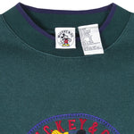 Disney - Green Mickey Mouse Embroidered Crew Neck Sweatshirt 1990s 3X-Large Vintage Retro