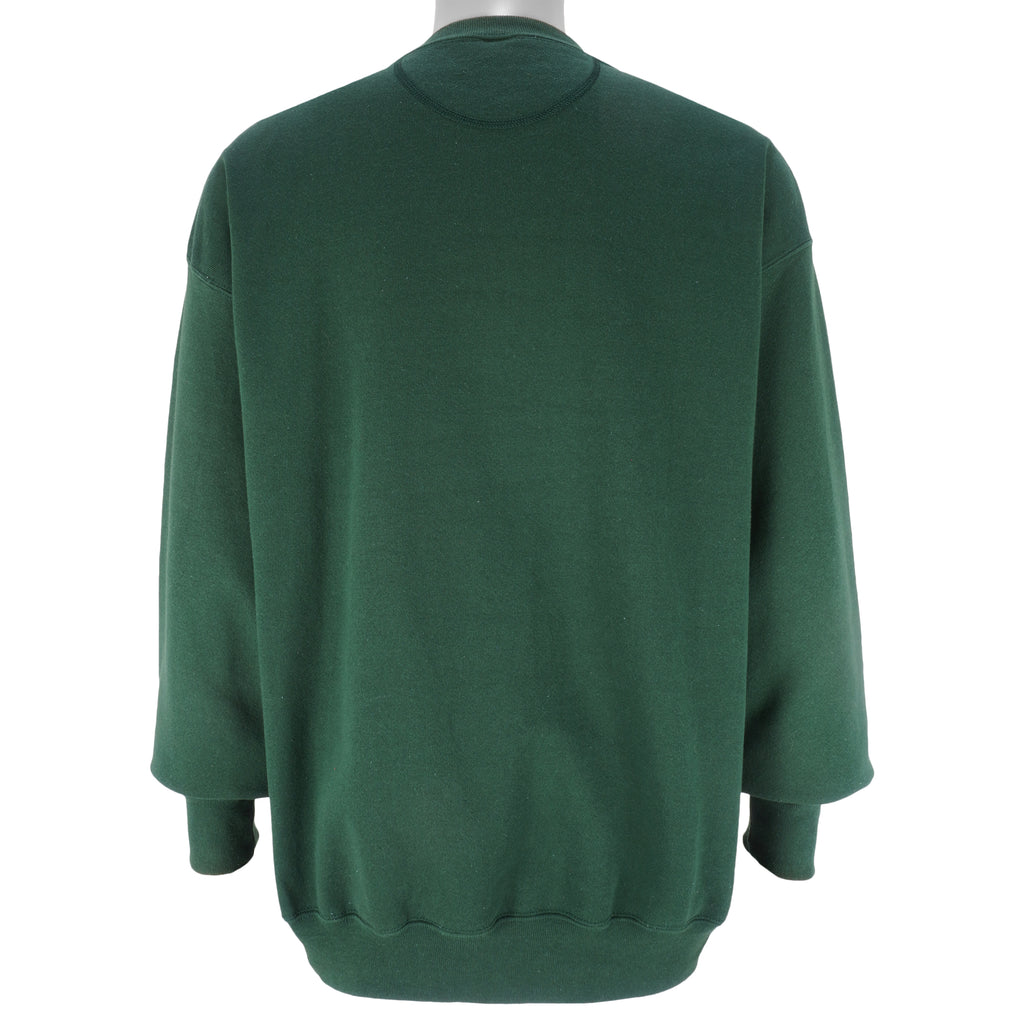 NCAA (Midwest Embroidery) - Miami Hurricanes Spell-Out Crew Neck Sweatshirt 1990s X-Large Vintage Retro Football College