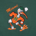 NCAA (Midwest Embroidery) - Miami Hurricanes Spell-Out Crew Neck Sweatshirt 1990s X-Large Vintage Retro Football College