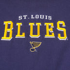 NHL (Lee) - St. Louis Blues Embroidered Crew Neck Sweatshirt 1990s X-Large Vintage Retro Hockey