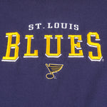 NHL (Lee) - St. Louis Blues Embroidered Crew Neck Sweatshirt 1990s X-Large Vintage Retro Hockey