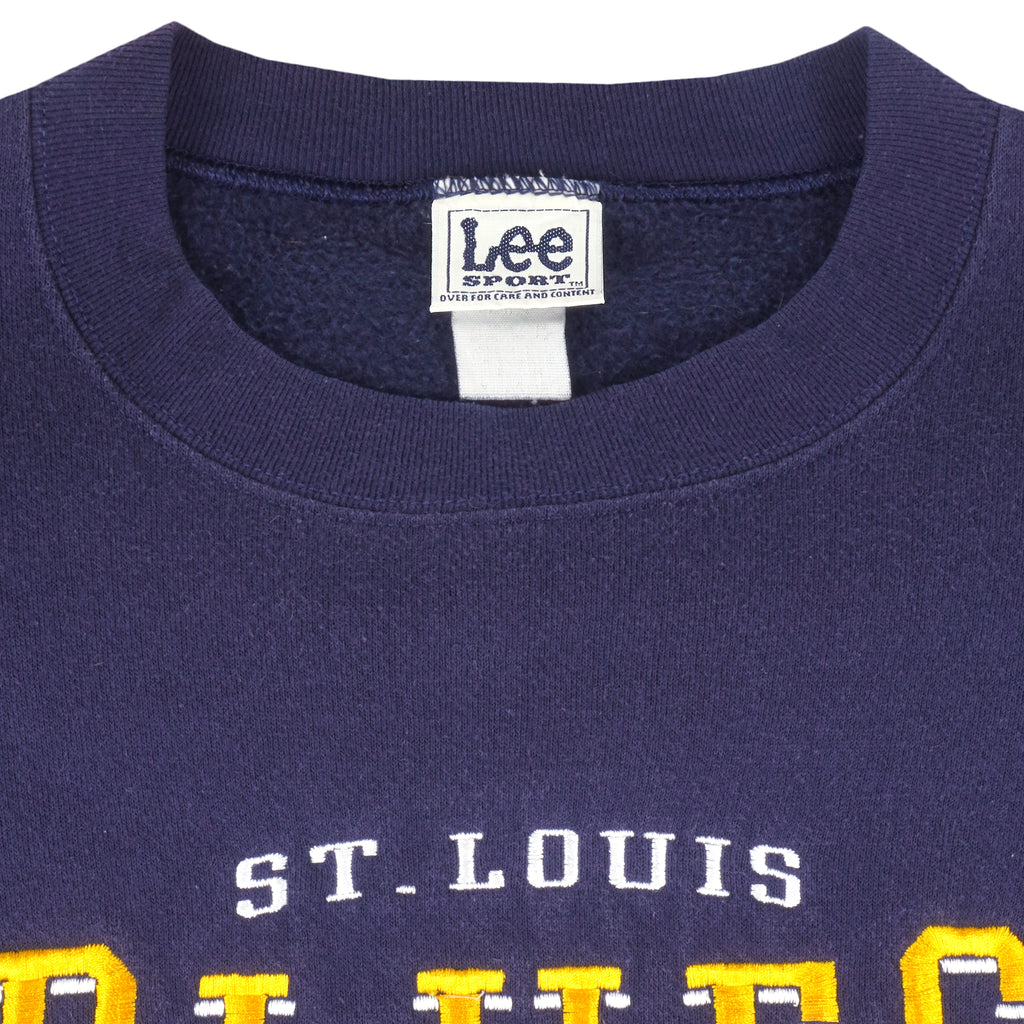 NHL (Lee) - St. Louis Blues Embroidered Crew Neck Sweatshirt 1990s X-Large Vintage Retro Hockey