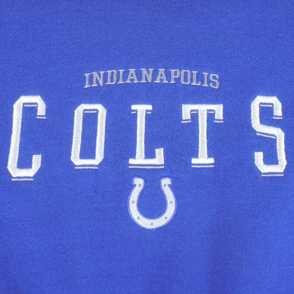 NFL (Lee) - Indianapolis Colts Embroidered Crew Neck Sweatshirt 1990s X-Large Vintage Retro Football