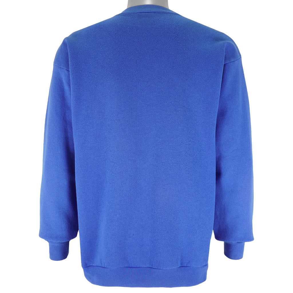 NHL (TNT) - New York Rangers Shoot It Slam It Stick It Sweatshirt 1990s Large Vintage Retro Hockey