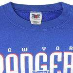 NHL (TNT) - New York Rangers Shoot It Slam It Stick It Sweatshirt 1990s Large Vintage Retro Hockey