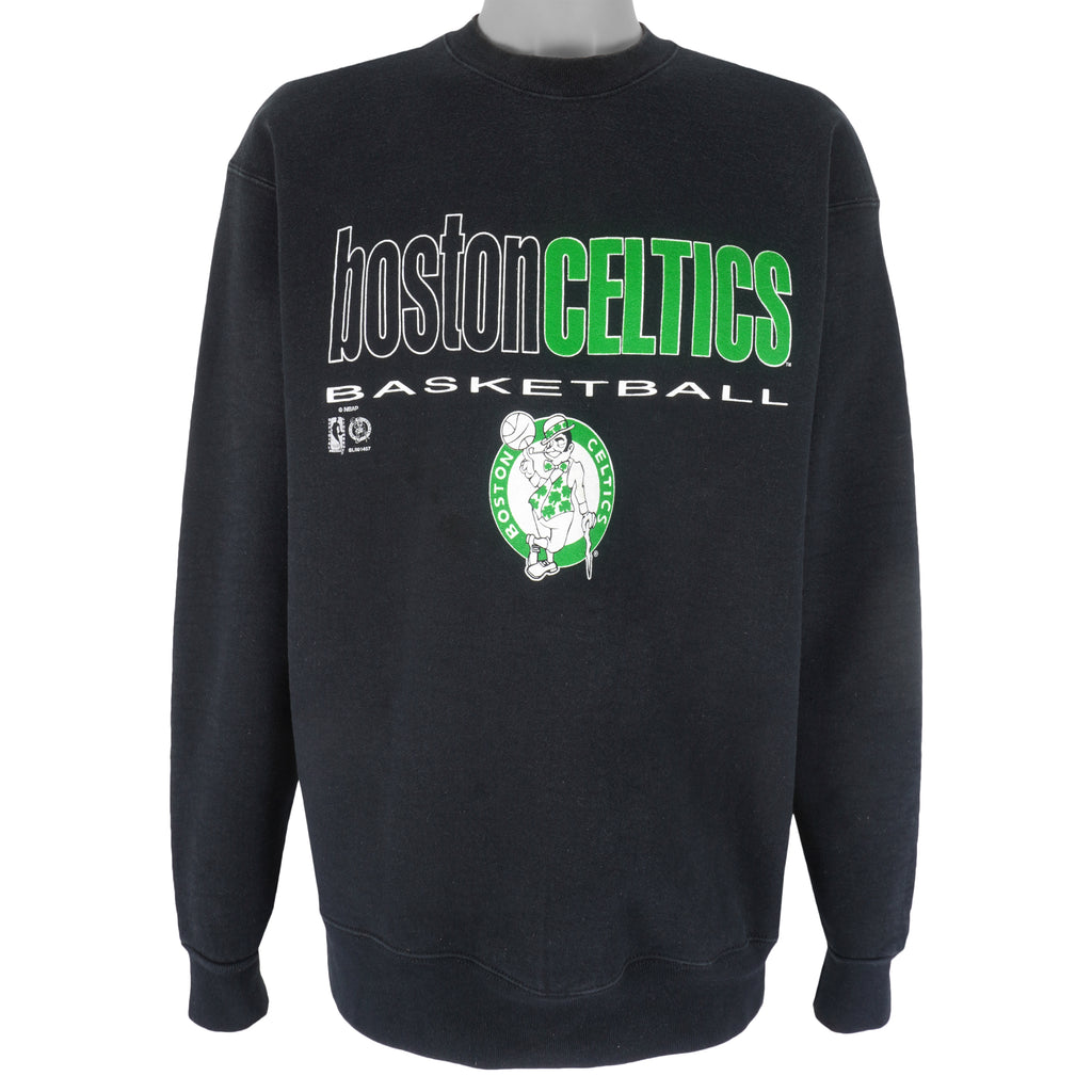 NBA (Salem) - Boston Celtics Spell-Out Sweatshirt 1990s X-Large Vintage Retro Basketball