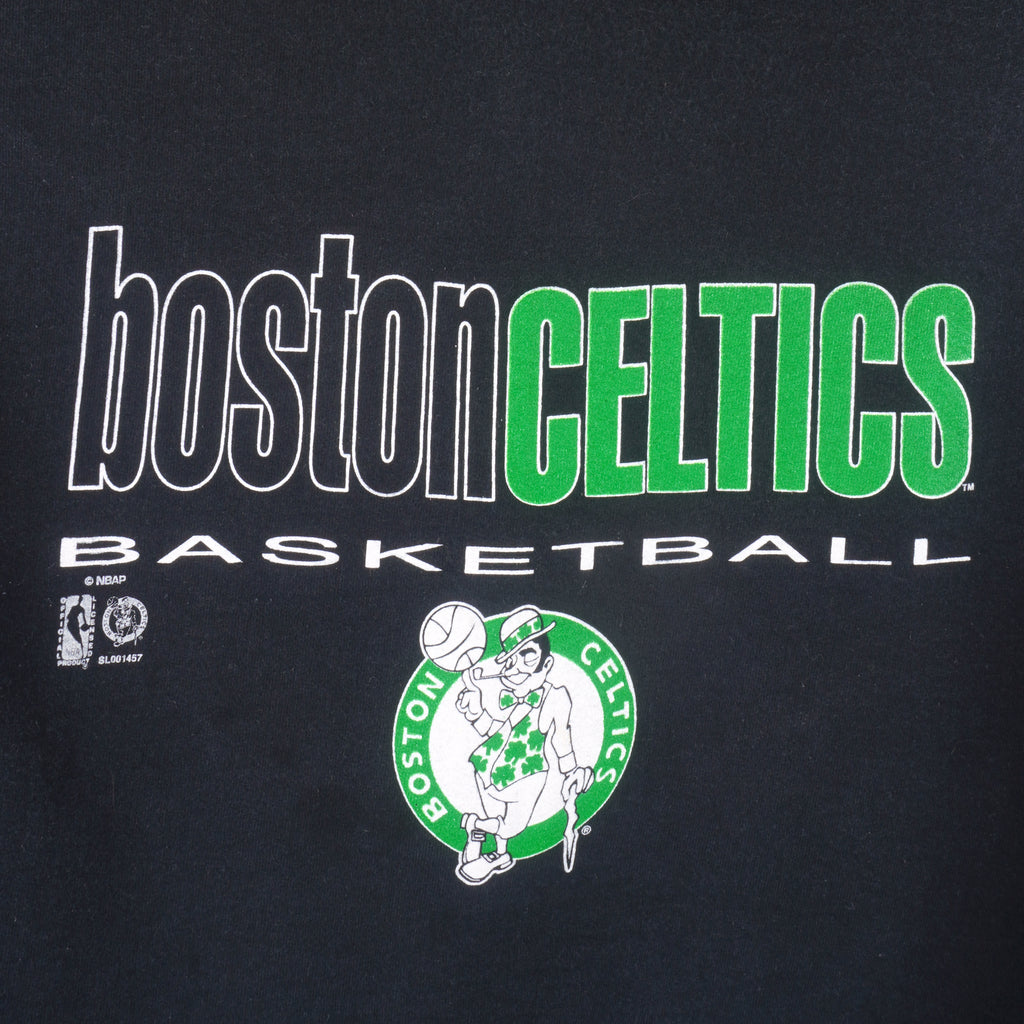 NBA (Salem) - Boston Celtics Spell-Out Sweatshirt 1990s X-Large Vintage Retro Basketball