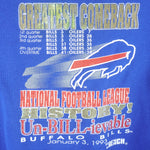 NFL (Trench) - Buffalo Bills Greatest Comeback Crew Neck Sweatshirt 1993 X-Large Vintage Retro Football