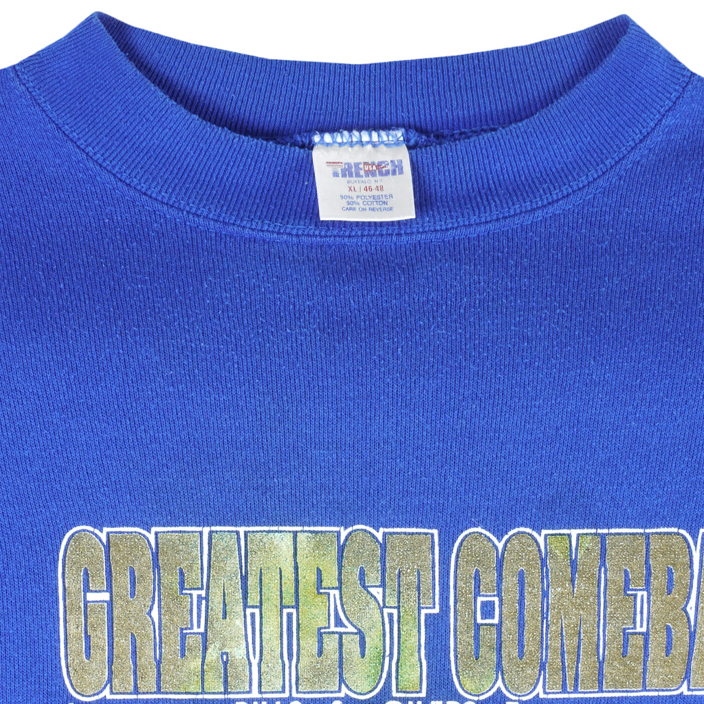 NFL (Trench) - Buffalo Bills Greatest Comeback Crew Neck Sweatshirt 1993 X-Large Vintage Retro Football