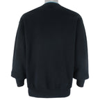 Vintage (Fruit Of The Loom) - Black Jaguar Print Crew Neck Sweatshirt 1990s Large Vintage Retro