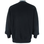 Vintage (Fruit Of The Loom) - Black Jaguar Print Crew Neck Sweatshirt 1990s Large Vintage Retro