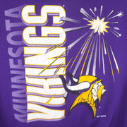 NFL (Artex) - Minnesota Vikings Crew Neck Sweatshirt 1990s Large Vintage Retro Football