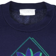 Adidas - Blue Crew Neck Sweatshirt 1990s Medium Vintage Retro