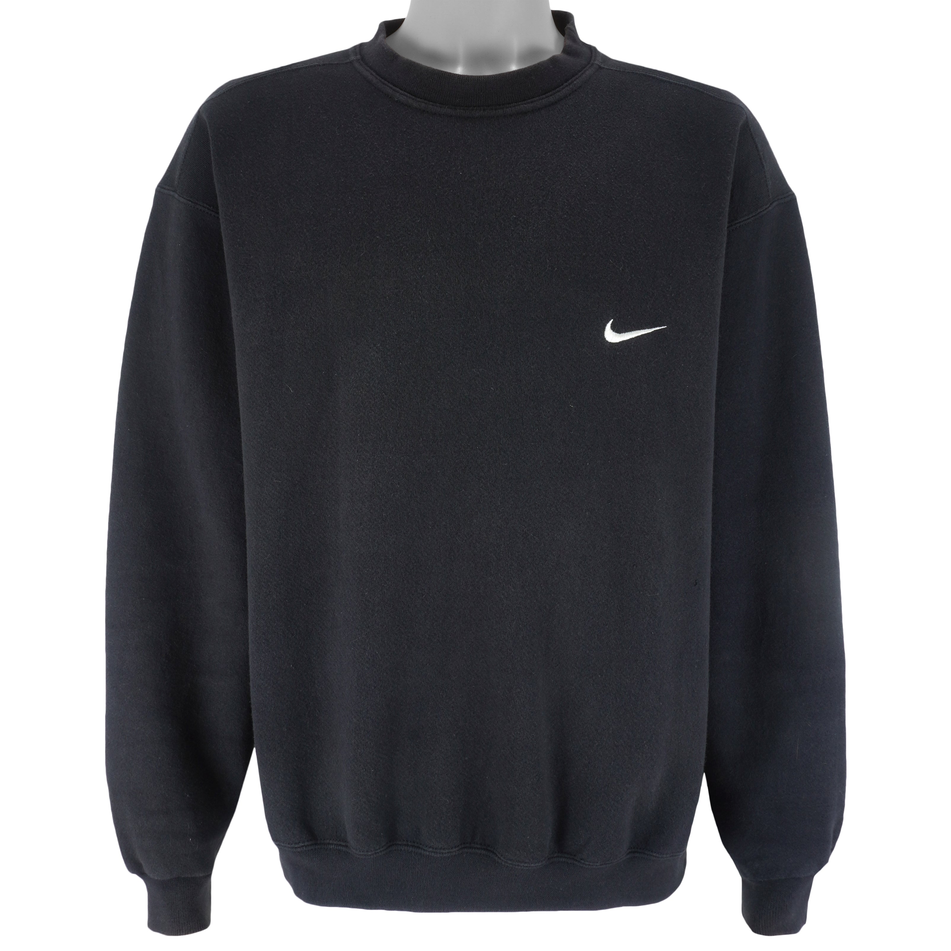 Nike - Check Mark Crew Neck Sweatshirt 1990s Large Vintage Retro
