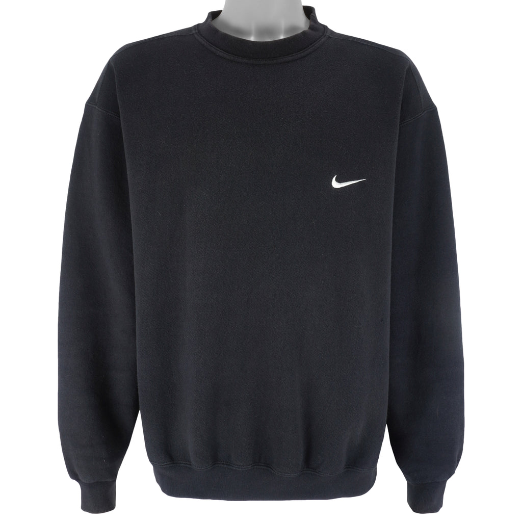 Nike - Check Mark Crew Neck Sweatshirt 1990s Large Vintage Retro