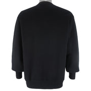  NFL (Russell Athletic) - Oakland Raiders Big Logo Crew Neck Sweatshirt 1990s Large Vintage Retro Football