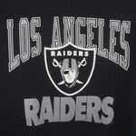 NFL (Russell Athletic) - Oakland Raiders Big Logo Crew Neck Sweatshirt 1990s Large Vintage Retro Football