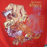 NFL (Nutmeg) - San Francisco 49ers Embroidered Crew Neck Sweatshirt 1993 Medium Vintage Retro Football