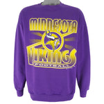 NFL (Logo 7) - Minnesota Vikings Crew Neck Sweatshirt 1995 X-Large