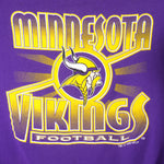 NFL (Logo 7) - Minnesota Vikings Crew Neck Sweatshirt 1995 X-Large Vintage Retro Football