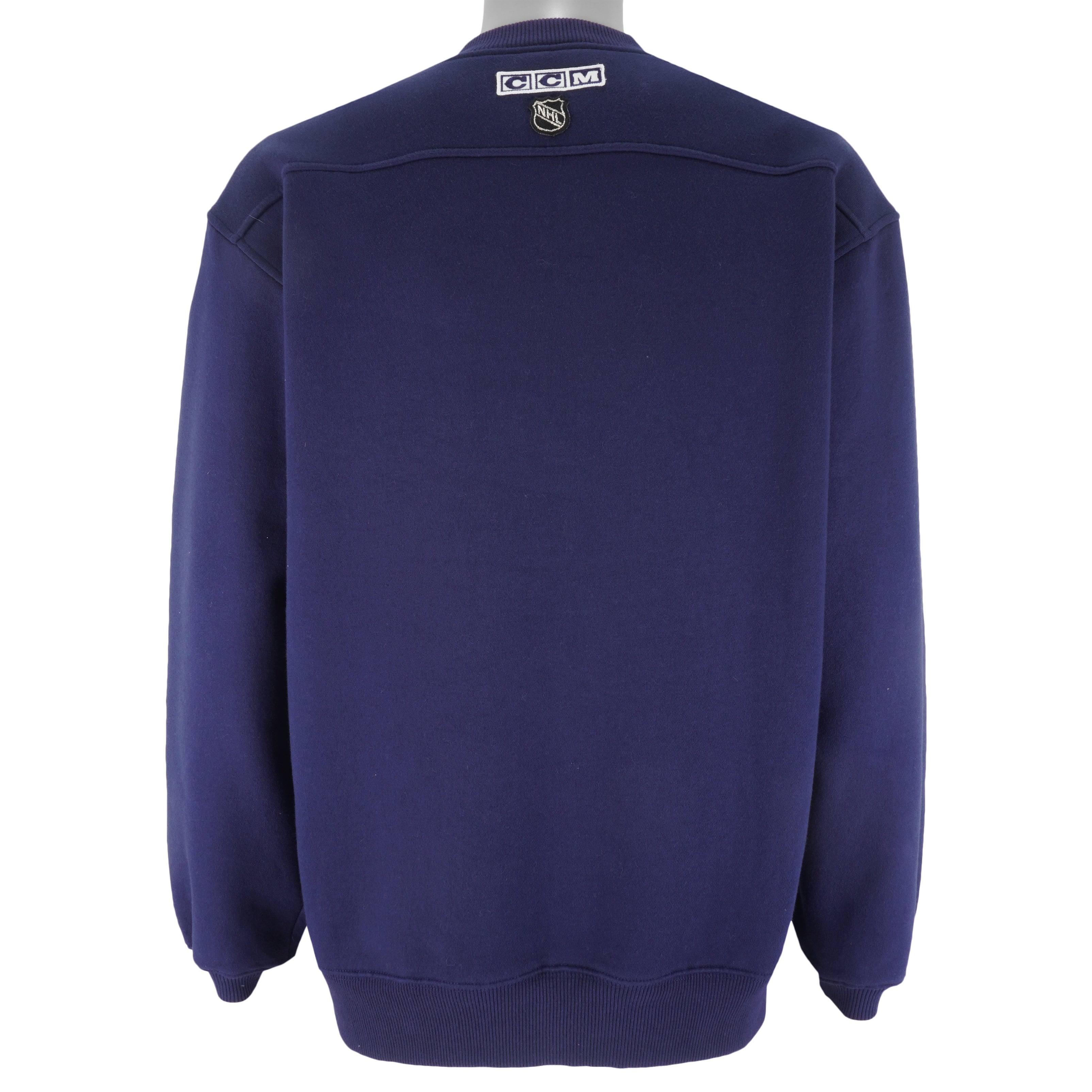 NHL (CCM) - Toronto Maple Leafs Crew Neck Sweatshirt Medium Vintage Retro Hockey