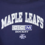 NHL (CCM) - Toronto Maple Leafs Crew Neck Sweatshirt Medium Vintage Retro Hockey
