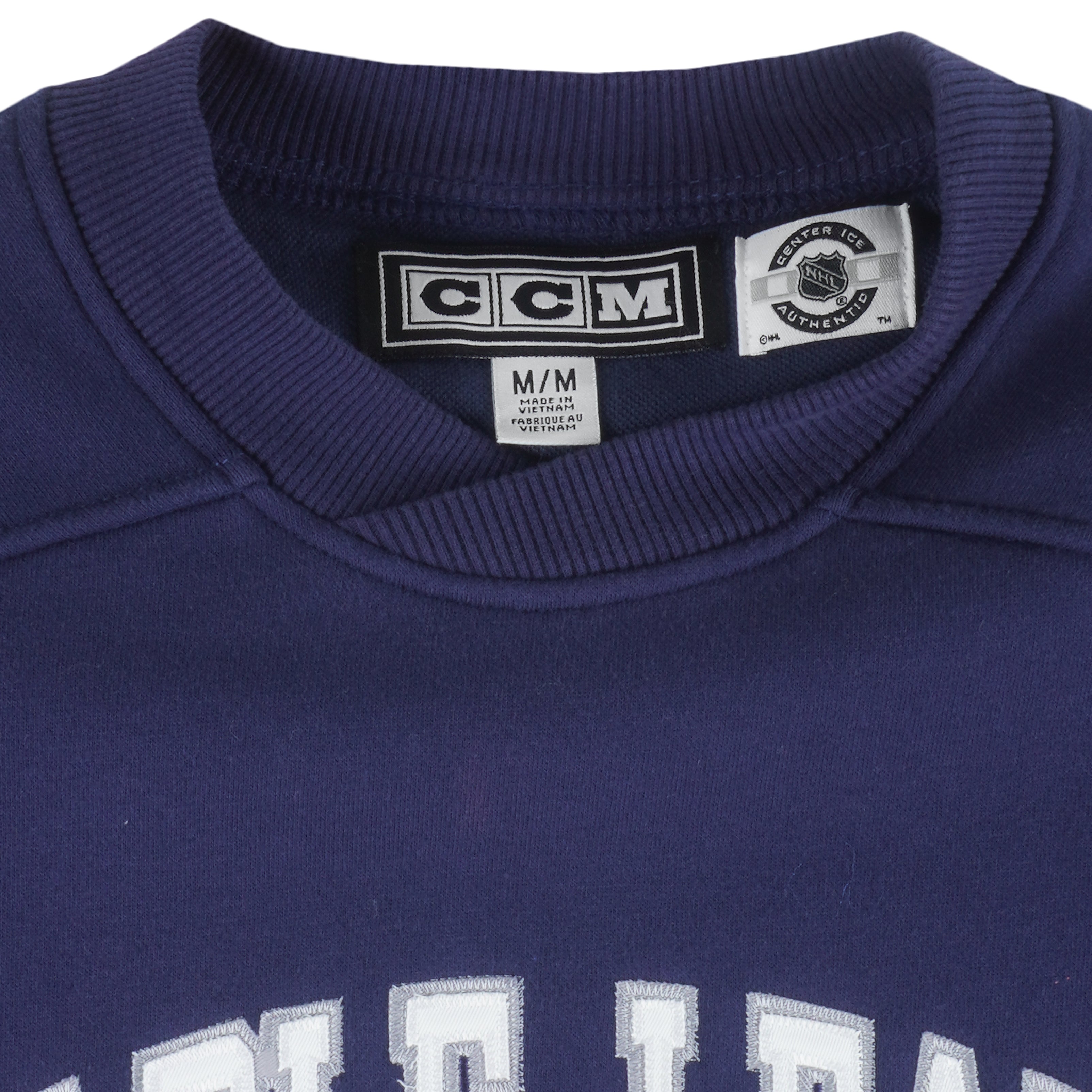 NHL (CCM) - Toronto Maple Leafs Crew Neck Sweatshirt Medium Vintage Retro Hockey