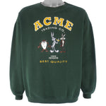 Looney Tunes - Looney Characters Embroidered Crew Neck Sweatshirt 1995 Large