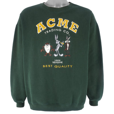 Looney Tunes - Looney Characters Embroidered Crew Neck Sweatshirt 1995 Large