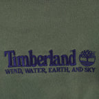 Timberland - Green Wind Water Earth and Sky Crew Neck Sweatshirt 1990s Medium Vintage Retro
