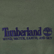Timberland - Green Wind Water Earth and Sky Crew Neck Sweatshirt 1990s Medium Vintage Retro