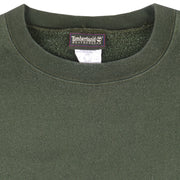 Timberland - Green Wind Water Earth and Sky Crew Neck Sweatshirt 1990s Medium Vintage Retro