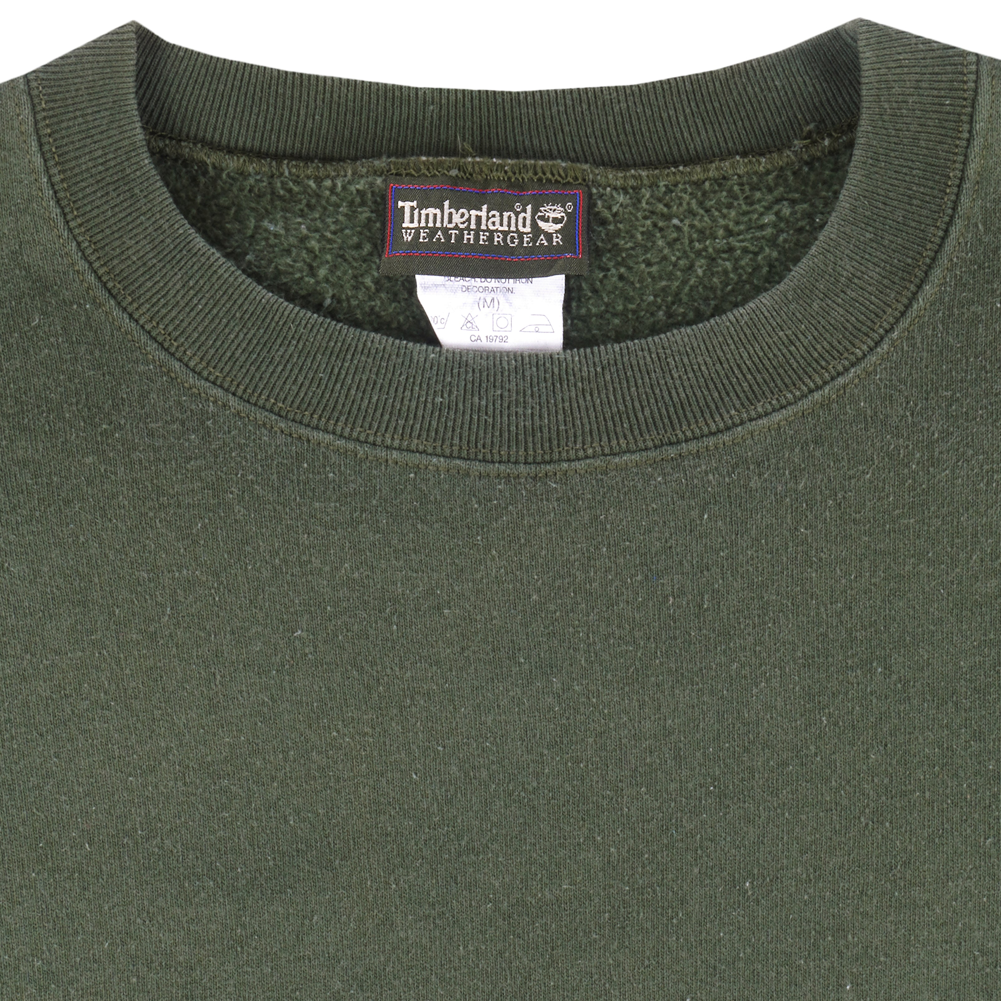Timberland - Green Wind Water Earth and Sky Crew Neck Sweatshirt 1990s Medium Vintage Retro