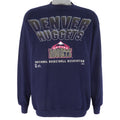 NBA (Competitor) - Denver Nuggets Crew Neck Sweatshirt 1990s X-Large Vintage Retro Basketball
