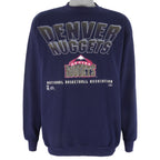 NBA (Competitor) - Denver Nuggets Crew Neck Sweatshirt 1990s X-Large Vintage Retro Basketball