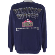 NBA (Competitor) - Denver Nuggets Crew Neck Sweatshirt 1990s X-Large Vintage Retro Basketball