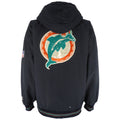 Starter - Miami Dolphins Zip & Button-Up Puffer Jacket 1990s X-Large Vintage Retro Football