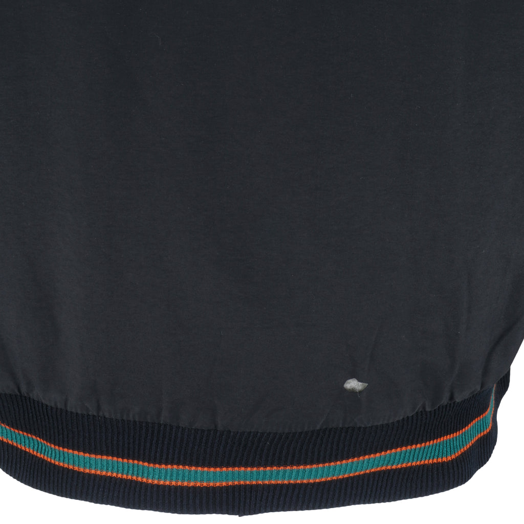 Starter - Miami Dolphins Zip & Button-Up Puffer Jacket 1990s X-Large Vintage Retro Football
