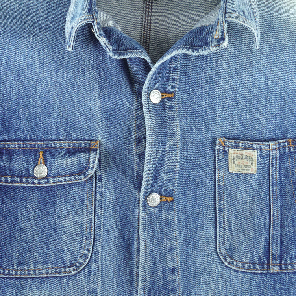 Ralph Lauren - Button-Up Denim Jacket 1990s Medium Vintage Retro
