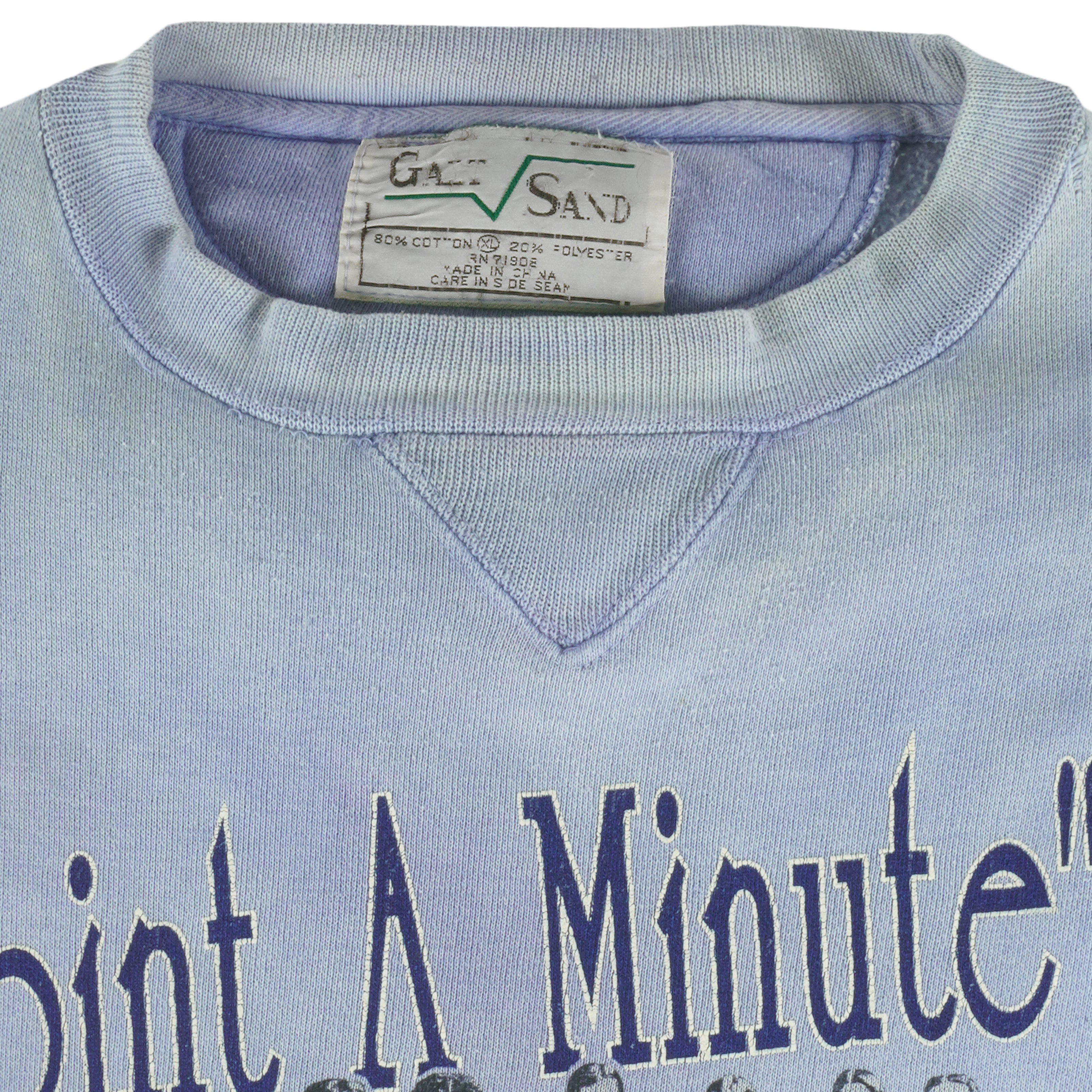 NCAA (Galt Sand) - Michigan 1901 "Point A Minute" Era Crew Neck Sweatshirt 1990s X-Large Vintage Retro Football
