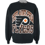 NHL (Russell Athletic) - Philadelphia Flyers Crew Neck Sweatshirt 1990s Large Vintage Retro Hockey