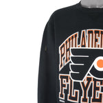 NHL (Russell Athletic) - Philadelphia Flyers Crew Neck Sweatshirt 1990s Large Vintage Retro Hockey
