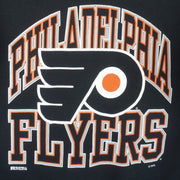 NHL (Russell Athletic) - Philadelphia Flyers Crew Neck Sweatshirt 1990s Large Vintage Retro Hockey