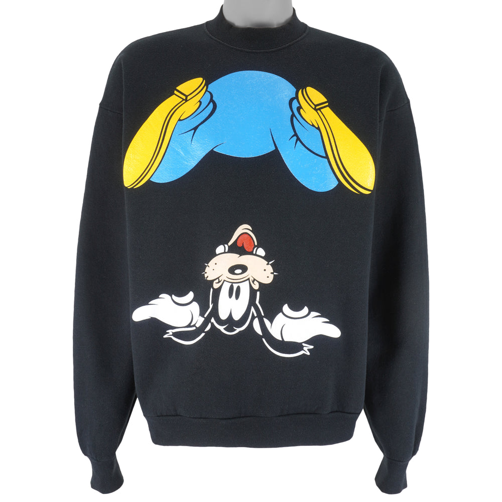 Disney - Goofy Crew Neck Sweatshirt 1990s Large Vintage Retro