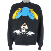 Disney - Goofy Crew Neck Sweatshirt 1990s Large Vintage Retro