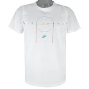Nike - White Air By Michael Jordan T-Shirt 1990s Medium Vintage Retro